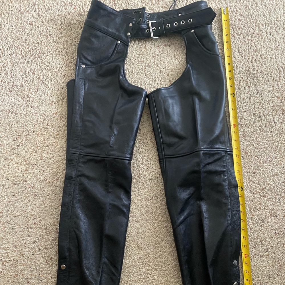 Black Leather Chaps